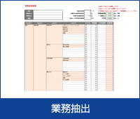 業務テンプレートを活用した業務抽出