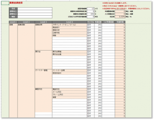 業務量調査票(業務の見える化)